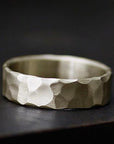 Rustic Carved Band 5mm Andrea Bonelli Jewelry