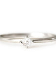 Petit Lola Rose Cut Ice Diamond Ring Andrea Bonelli Jewelry 14k White Gold