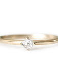 Petit Lola Rose Cut Ice Diamond Ring Andrea Bonelli Jewelry 14k Yellow Gold