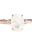 Misa Opal + Diamond Ring Andrea Bonelli Jewelry 14k Rose Gold