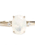 Misa Opal + Diamond Ring Andrea Bonelli Jewelry 14k Yellow Gold