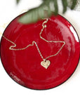 Hammered Heart Necklace Andrea Bonelli