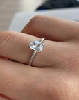 Ava Moissanite Ring Andrea Bonelli Jewelry 