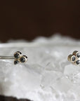 Mixed Metals Black Rose Cut Diamond Cuff Andrea Bonelli Jewelry