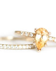 Tryst Citrine + Diamond Ring Andrea Bonelli Jewelry
