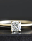 Custom Order Deposit 14k cushion moissanite engagement ring Andrea Bonelli