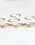 Custom Order 14k oval 1.3ct moissanite ring Andrea Bonelli