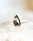 Rose Cut Gray Diamond Ring .98ct Andrea Bonelli Jewelry 