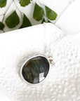 Labradorite + Moissanite Necklace Andrea Bonelli