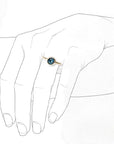 Zoe London Blue Topaz Ring Andrea Bonelli Jewelry 