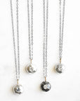 Mixed Metals Faceted Pebble + S&P Diamond Necklace Andrea Bonelli