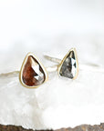 Rose Cut Gray Diamond Ring .98ct Andrea Bonelli Jewelry 