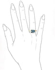 Bella London Blue Topaz Ring Andrea Bonelli Jewelry