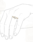 Hera Moissanite Ring .50ct Andrea Bonelli