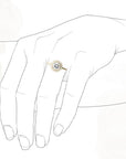 Brie Halo GIA Diamond Ring Andrea Bonelli