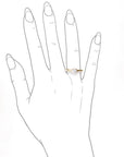 Duette Moissanite Ring Andrea Bonelli