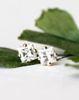 Princess Cut Studs Andrea Bonelli Jewelry