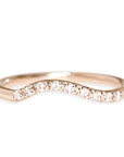 Liliana Moissanite Ring Andrea Bonelli Jewelry 14k Rose Gold
