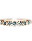 Sicily Topaz Bezel Band Andrea Bonelli 14k Rose Gold