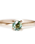 Lauren Parti Sapphire Ring Andrea Bonelli 14k Rose Gold