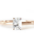 Ava Moissanite Ring Andrea Bonelli Jewelry 14k Rose Gold