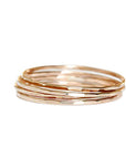 Whisper Stacking Rings Andrea Bonelli 14k Rose Gold