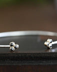 Mixed Metals Black Rose Cut Diamond Cuff Andrea Bonelli Jewelry