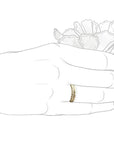 Rustic Carved Band Andrea Bonelli Jewelry
