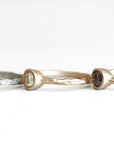 Rustic Carved Moissanite Ring Andrea Bonelli