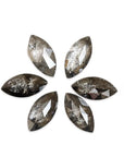Salt + Pepper Diamond Marquise Studs Andrea Bonelli Jewelry