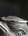Silver Hammer Facet Ring Andrea Bonelli Jewelry