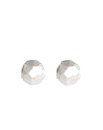 Silver Rock Faceted Pebble Studs Andrea Bonelli Jewelry Sterling Silver