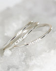 Silver Slim Stacking Diamond Ring Set Andrea Bonelli