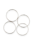 Silver Whisper Stacking Rings Andrea Bonelli 