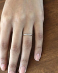 Silver Hammer Facet Ring Andrea Bonelli Jewelry 