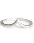 Silver Creste Chevron Ring Andrea Bonelli Jewelry Sterling Silver