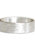 Silver Rustic Birch Band Andrea Bonelli Jewelry Sterling Silver