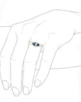 Trine Topaz + Diamond Ring Andrea Bonelli