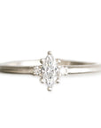 Mira Marquise Ring Andrea Bonelli 14k White Gold