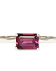 Bella Rhodolite Garnet Ring Andrea Bonelli Jewelry 14k White Gold