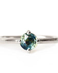 Lola Parti Sapphire Ring Andrea Bonelli Jewelry 14k White Gold