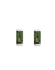 Linea Green Tourmaline Studs Andrea Bonelli Jewelry 10k White Gold