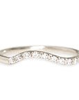 Liliana Moissanite Ring Andrea Bonelli Jewelry 14k White Gold