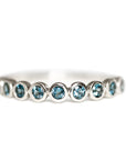 Sicily Topaz Bezel Band Andrea Bonelli 14k White Gold