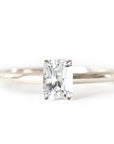 Ava Moissanite Ring Andrea Bonelli Jewelry 14k White Gold