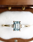Marina Aquamarine + Diamond Ring Andrea Bonelli