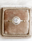 Brie Halo Lab Diamond Ring Andrea Bonelli Jewelry