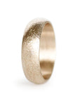Rustic Gravel Half Round Band Andrea Bonelli Jewelry