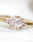 Isobel Halo Moissanite Ring Andrea Bonelli Jewelry