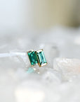 Linea Emerald Studs Andrea Bonelli Jewelry 